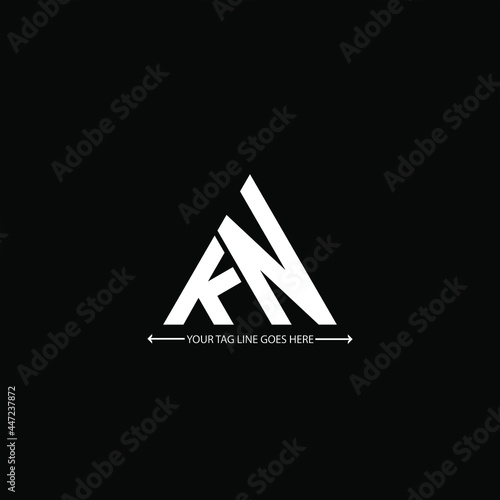 KN letter logo creative design. KN unique design
