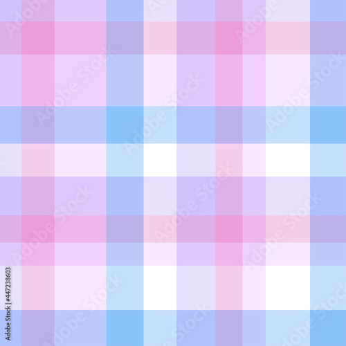 Colorful checkered pattern. Seamless multicolored texture for shirts. Colored illustration