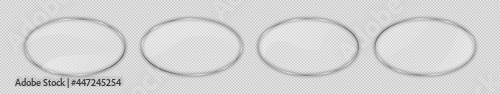 Glass plate in oval frame