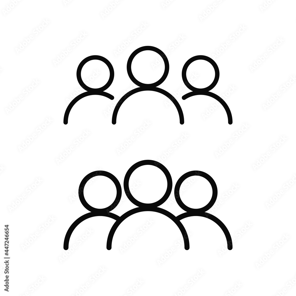 group logo icon. team vector avatar. teamwork business concept group logo icon. team vector avatar. teamwork business concept