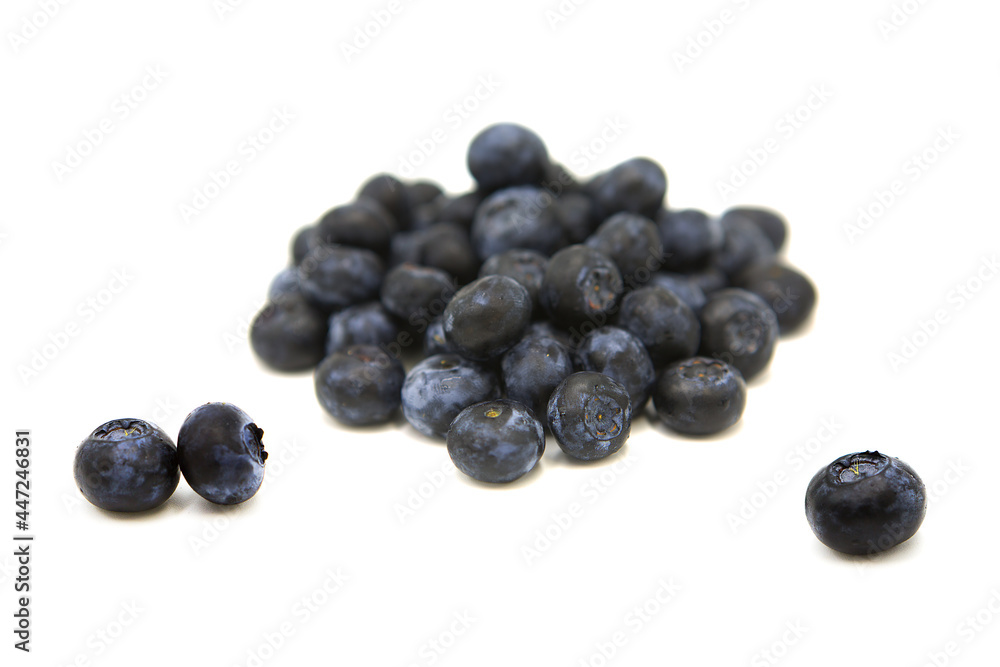 Fresh organic blueberry isolated on white background. Fresh organic blueberry isolated on white background.