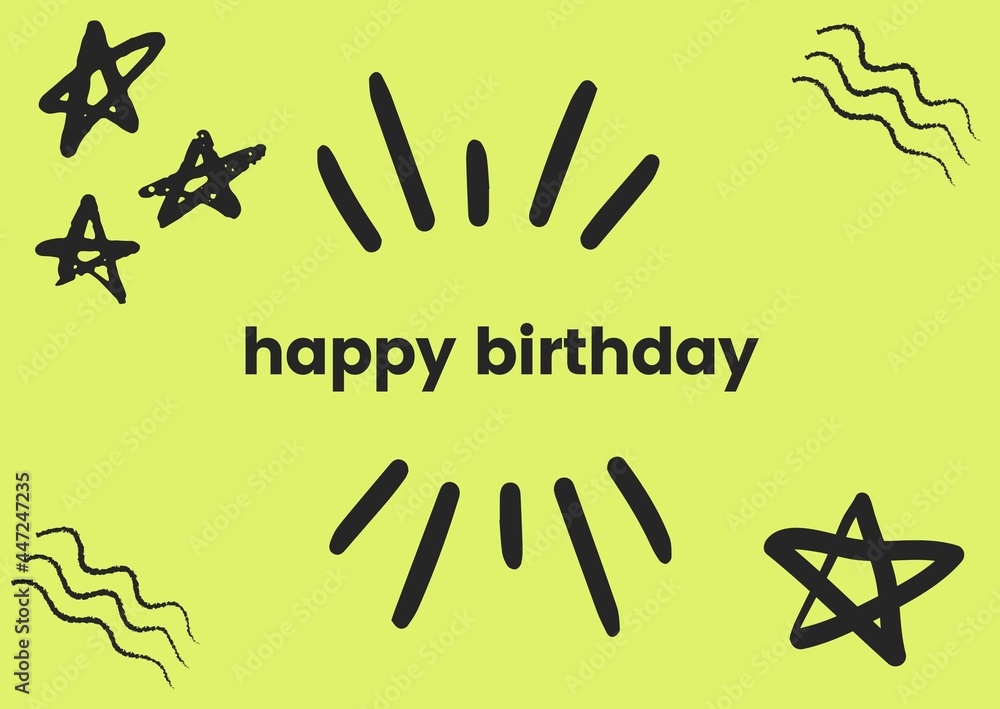 Obraz premium happy birthday