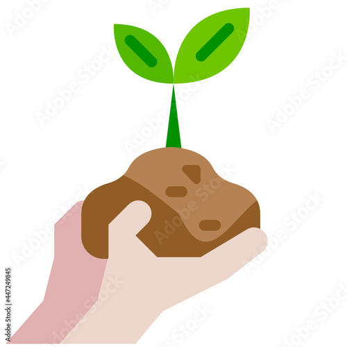 plant flat icon
