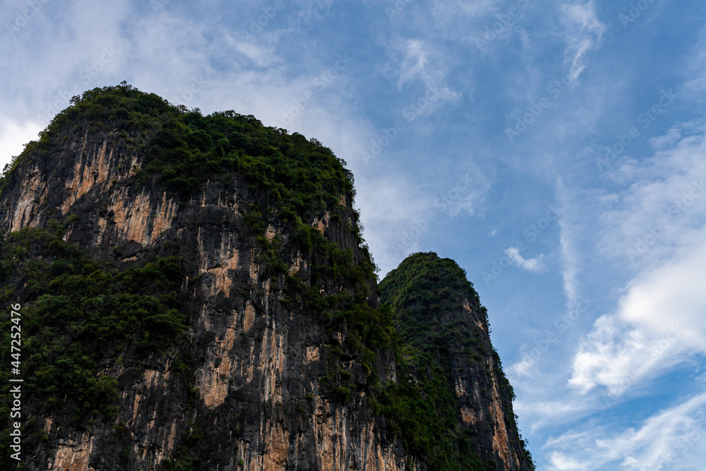 China Guilin Hills, beautiful Karst Mountain Landscape China Guilin Hills, beautiful Karst Mountain Landscape