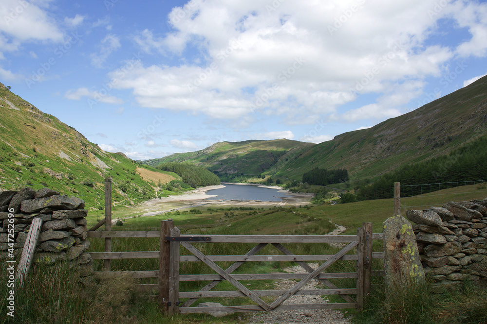 Hiking around Haweswater view from path up to Small Water
