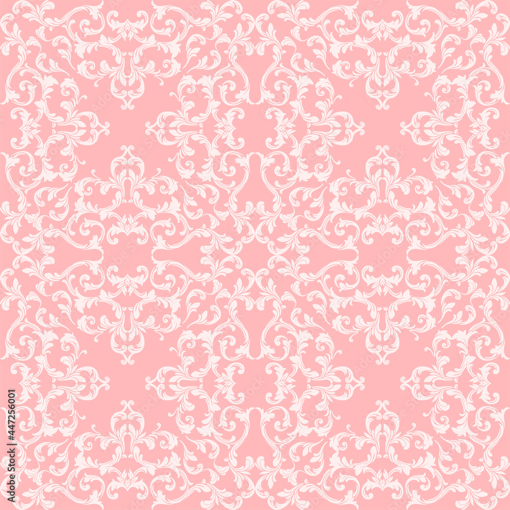 Light openwork pattern on a pink background.