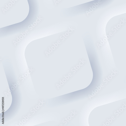 Application realistic blank set template mockup. Neumorphism background. Neumorphic UI UX user interface.