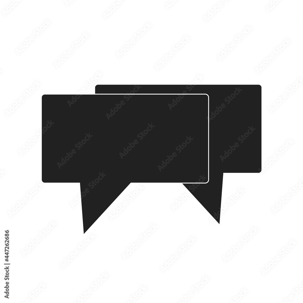 speech bubble icon design illustartion on white speech bubble icon design illustartion on white