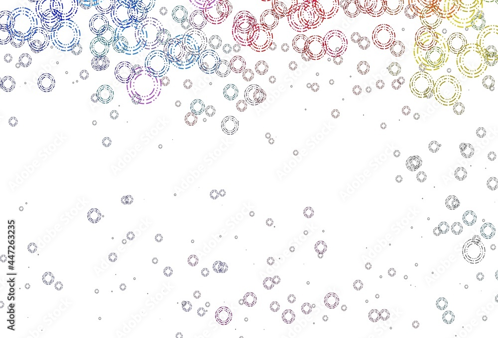 custom made wallpaper toronto digitalLight Multicolor, Rainbow vector backdrop with dots.