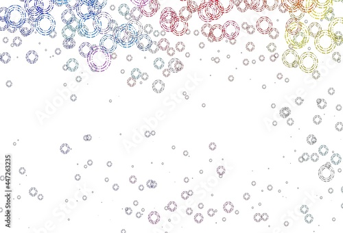 Wallpaper Mural Light Multicolor, Rainbow vector backdrop with dots. Torontodigital.ca