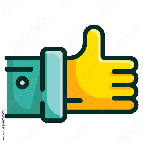 thumb line icon