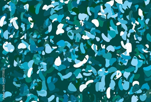 Light Blue, Green vector backdrop with abstract shapes.