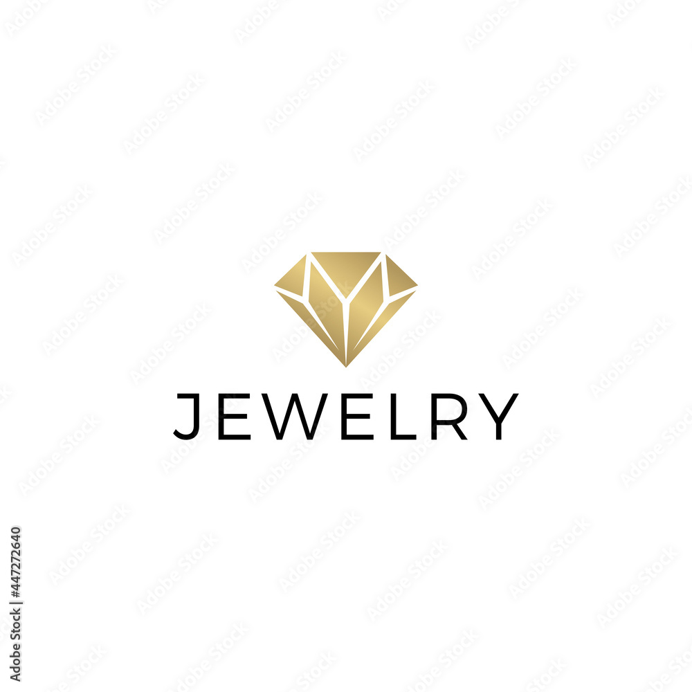 Luxury simple diamond with letter M logo. Luxury simple diamond with letter M logo.