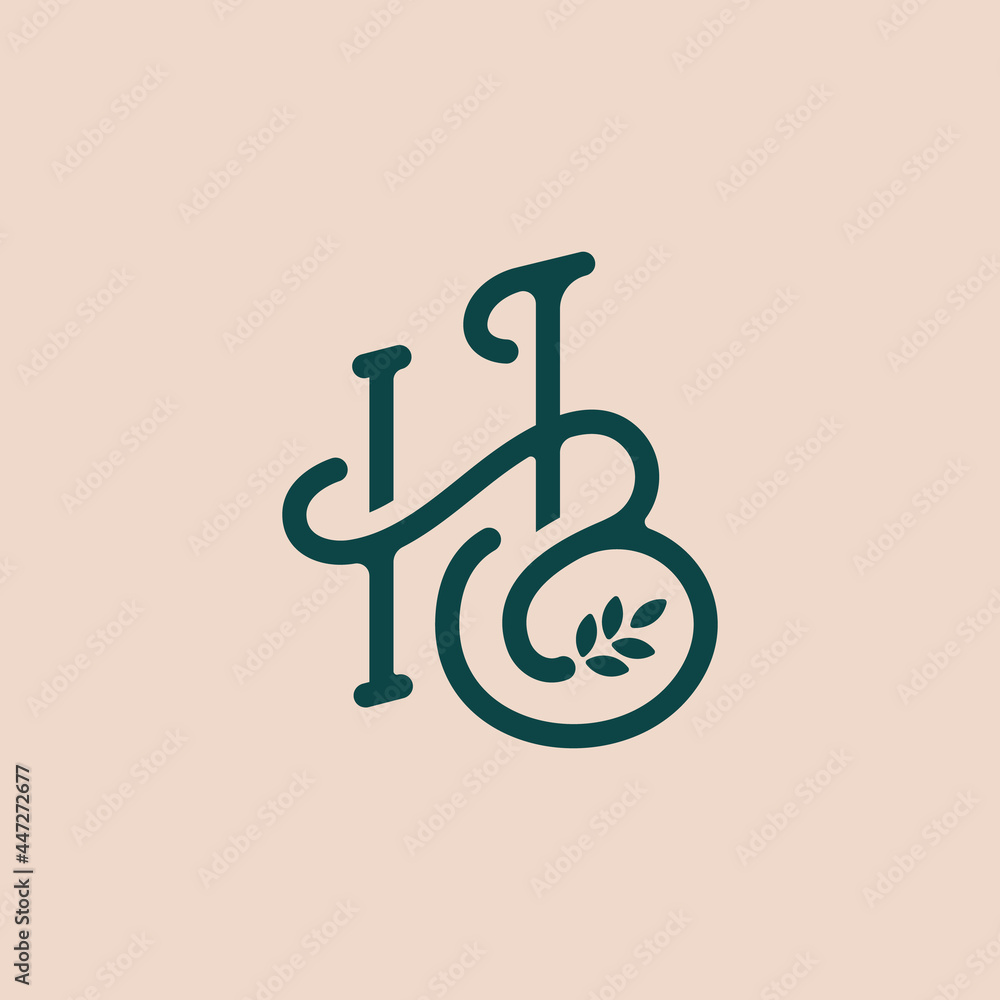 Letter HB logo. Letter HB logo.