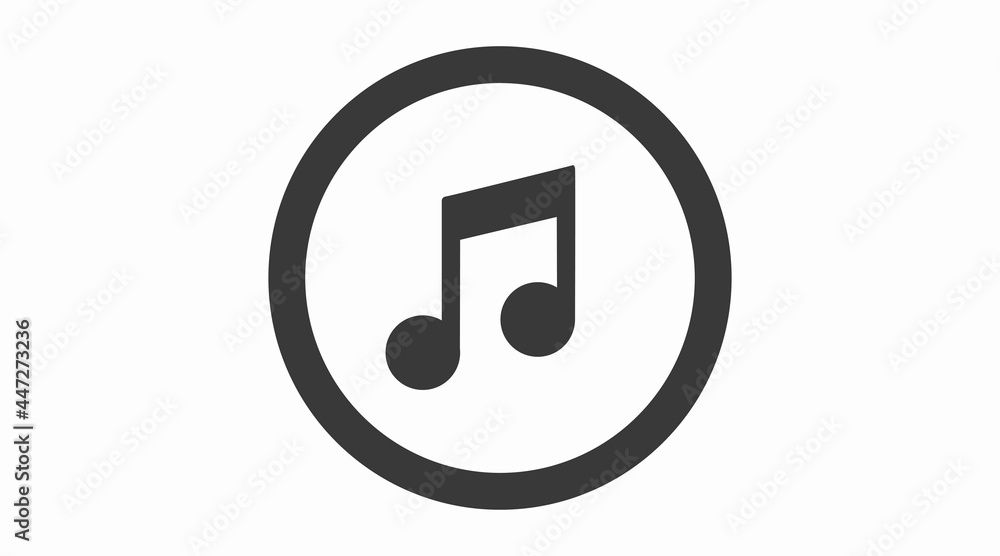 Musical notes, song, tune or tune, flat vector icon. Vector isolated flat editable illustration Musical notes, song, tune or tune, flat vector icon. Vector isolated flat editable illustration
