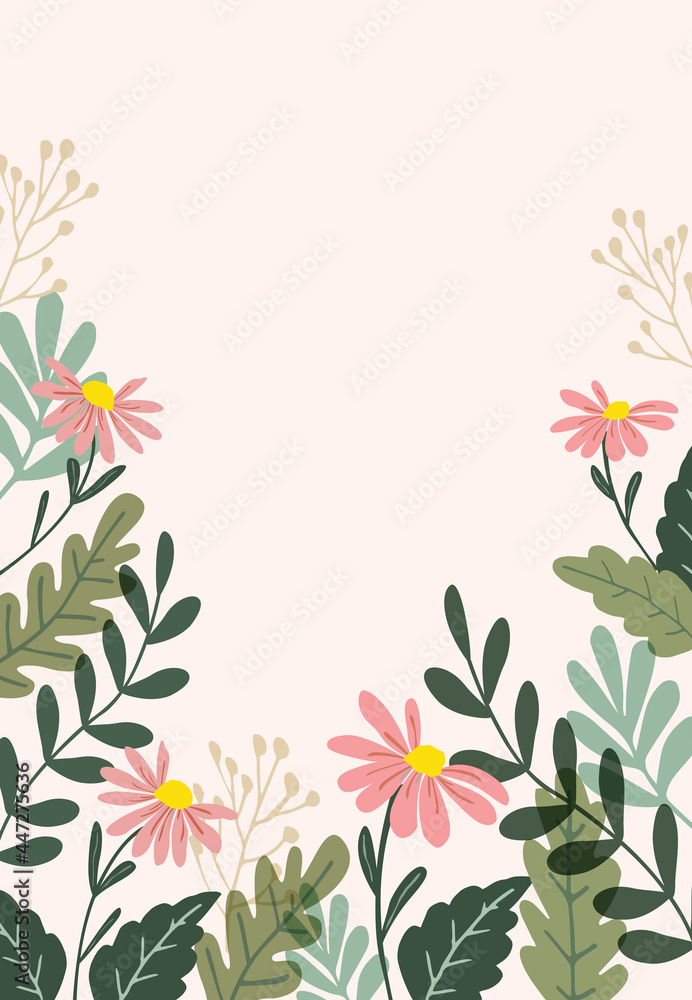Pretty pattern flower. floral background. The elegant the template for design.