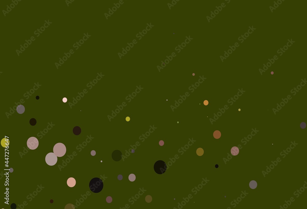 Light Green, Red vector backdrop with dots.