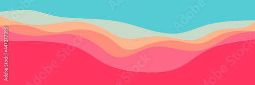 colorful fun wave pattern vector illustration for wallpaper, background, backdrop design, and design template