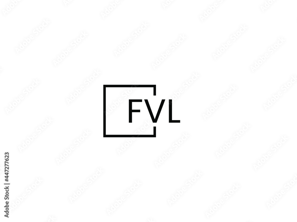 Obraz premium FVL Letter Initial Logo Design Vector Illustration