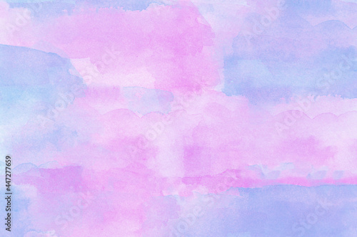Blue and pink watercolor background © AnnaFotyma