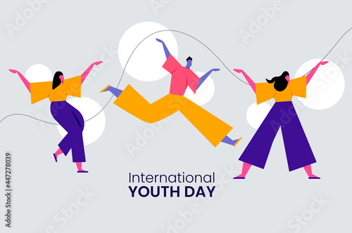 International youth day banner design