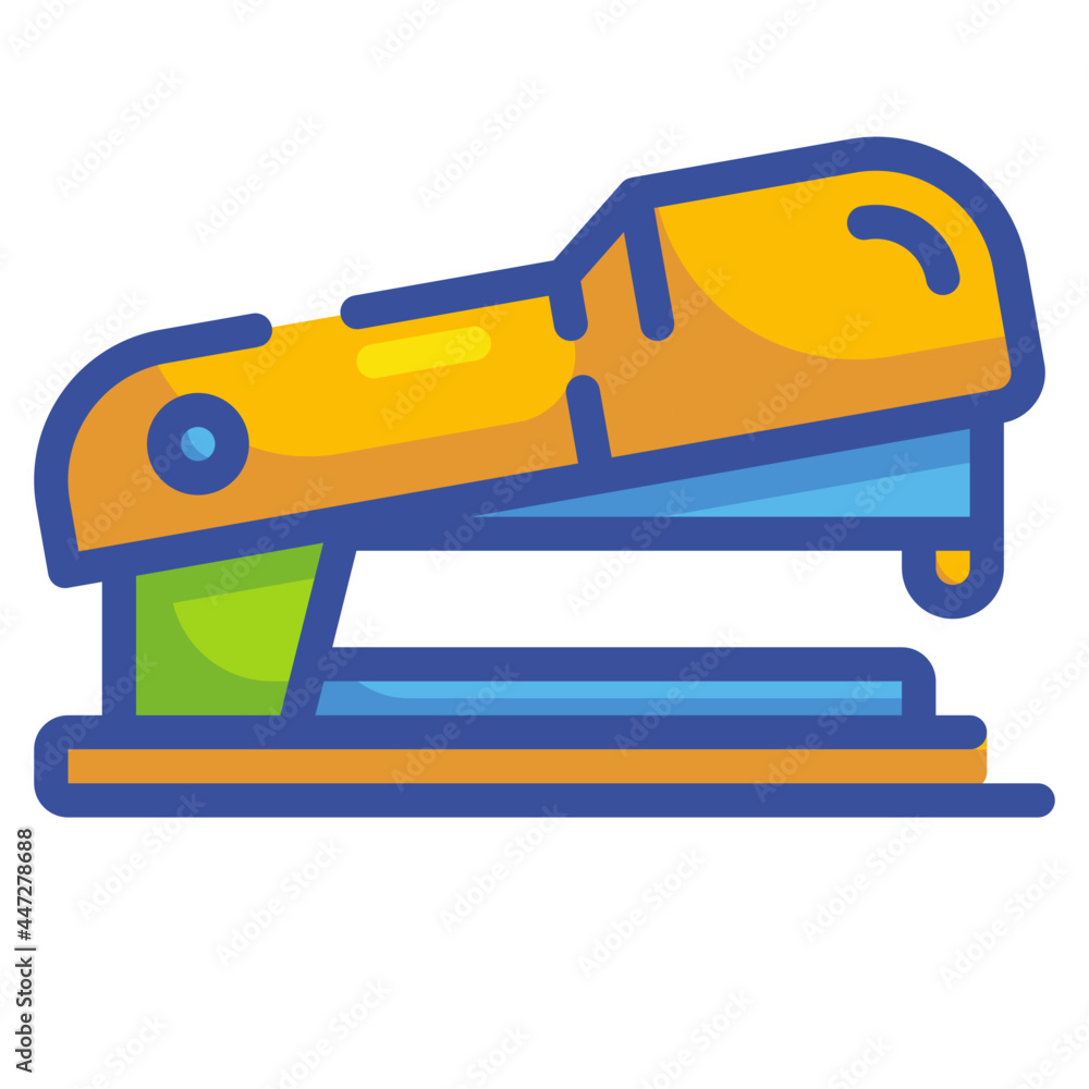 Naklejka premium stapler line icon