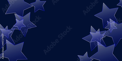 Fototapeta Naklejka Na Ścianę i Meble -  Abstract blue background with star