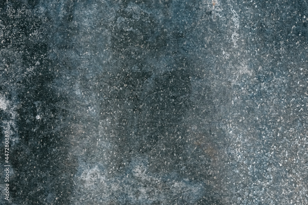 Fototapeta premium Abstract metallic grey background. Texture with drops, scratches and spots