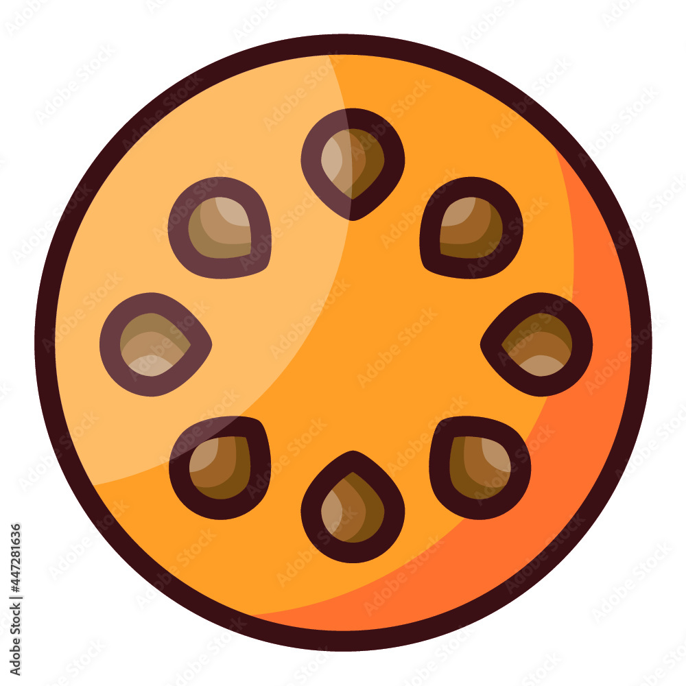 Choco Chip Biscuit Vector