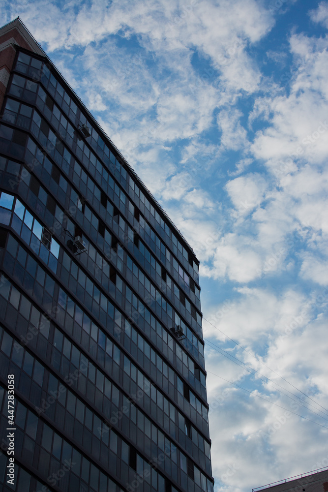 office glazed building against the sky