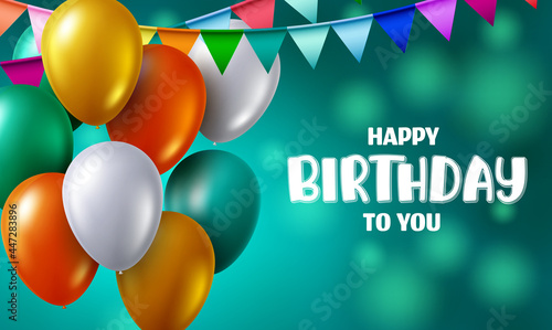 Photography Happy birthday vector background design