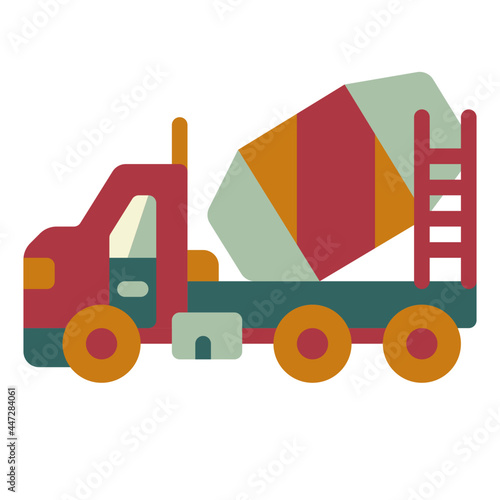cement flat icon