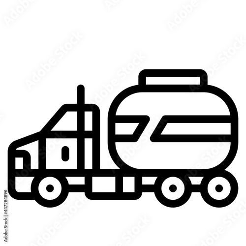 tanker line icon