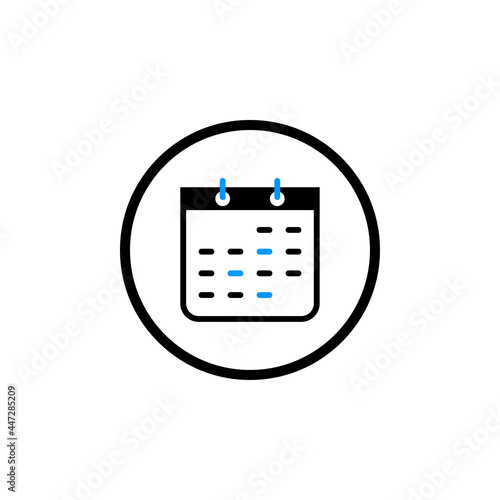 business calender icon vector