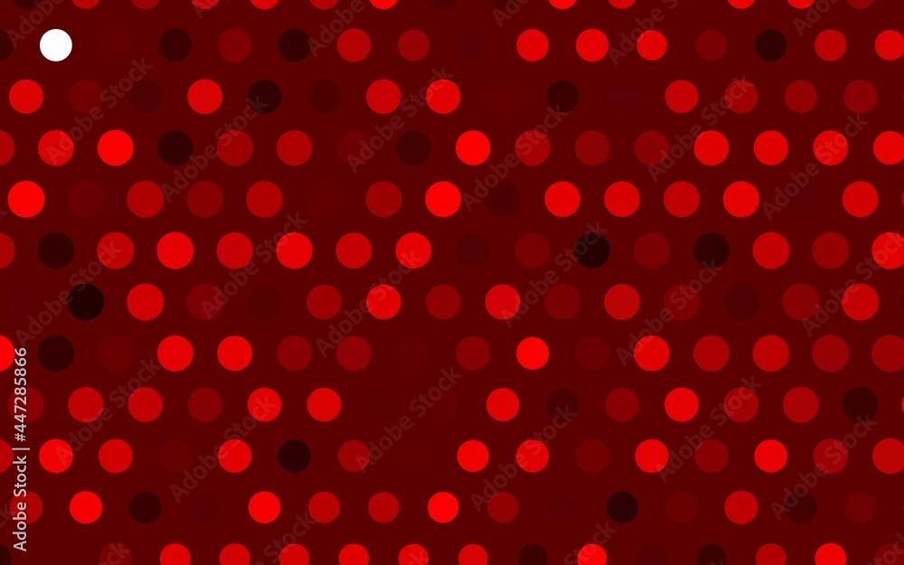 Light Red vector template with circles. Light Red vector template with circles.