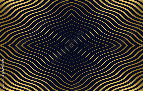 abstract golden wavy pattern background
