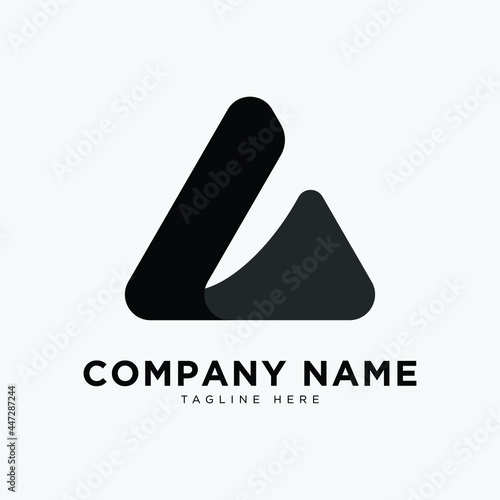 logo with initials A, eye catching, modern, simple and clean. suitable for your business or company