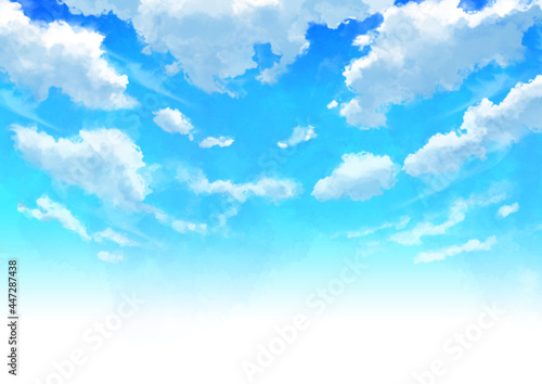 奥行き感のある青空と雲