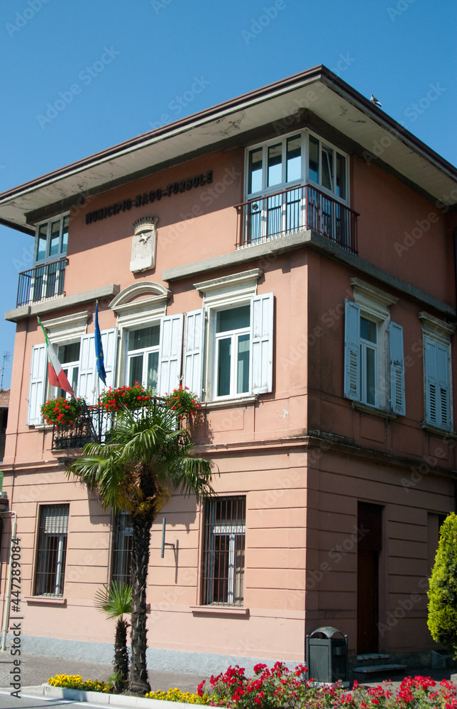 Fototapeta premium A typical municipal building in Italy