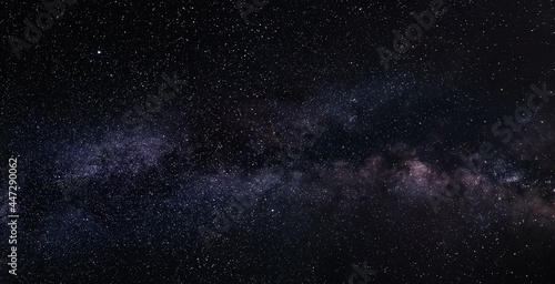 Milky way in the night sky