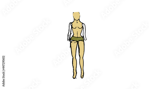 shorts, mankin, fashion design vector
