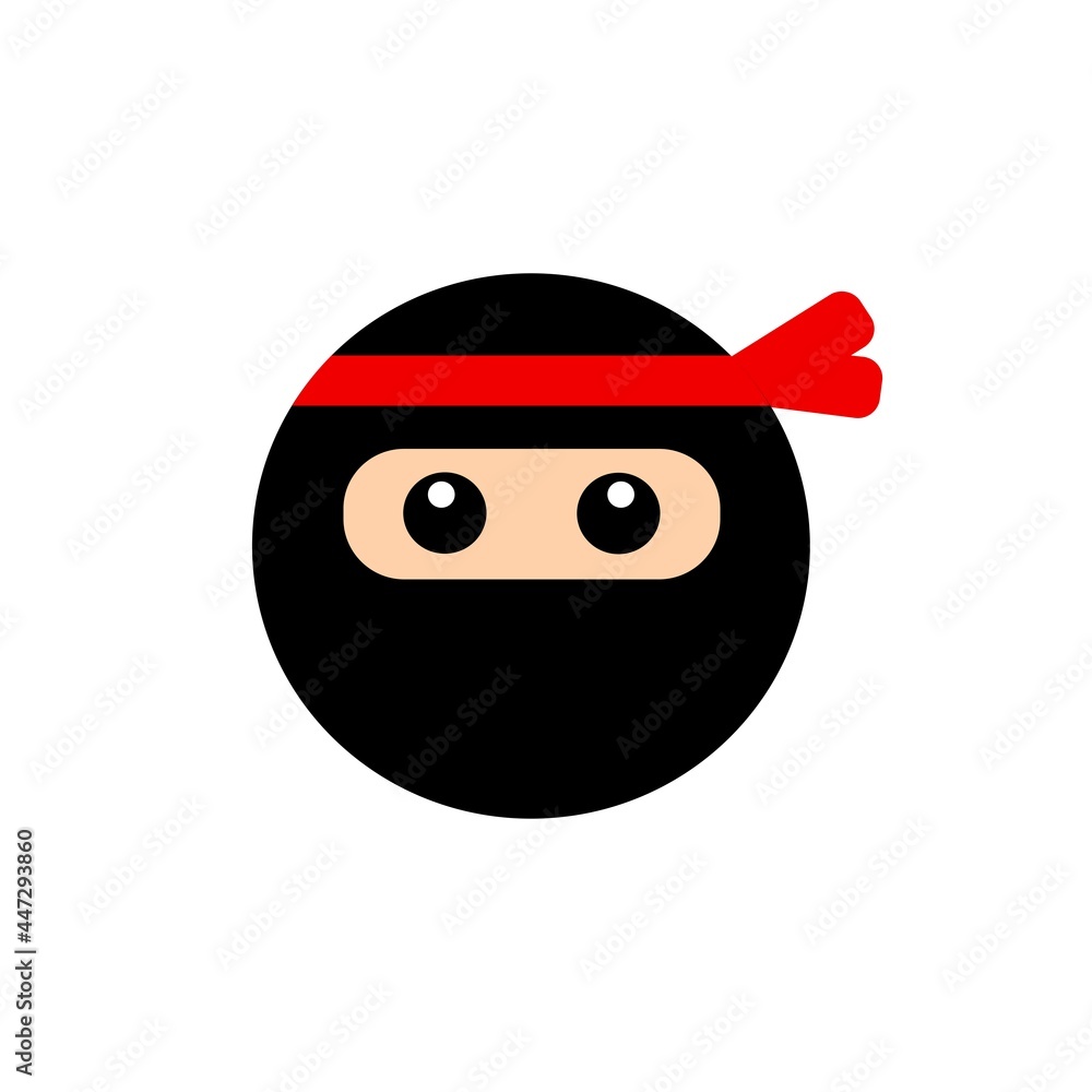 Fototapeta premium cute ninja face