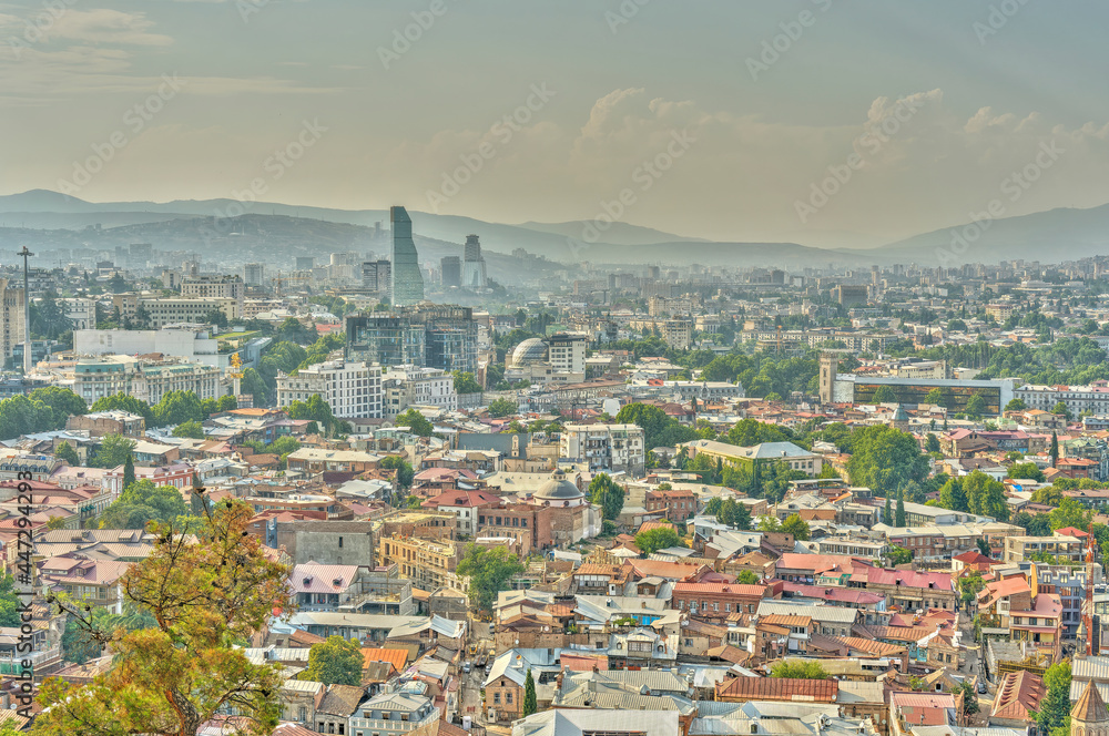 Tbilisi cityscape from Narikala Fortress