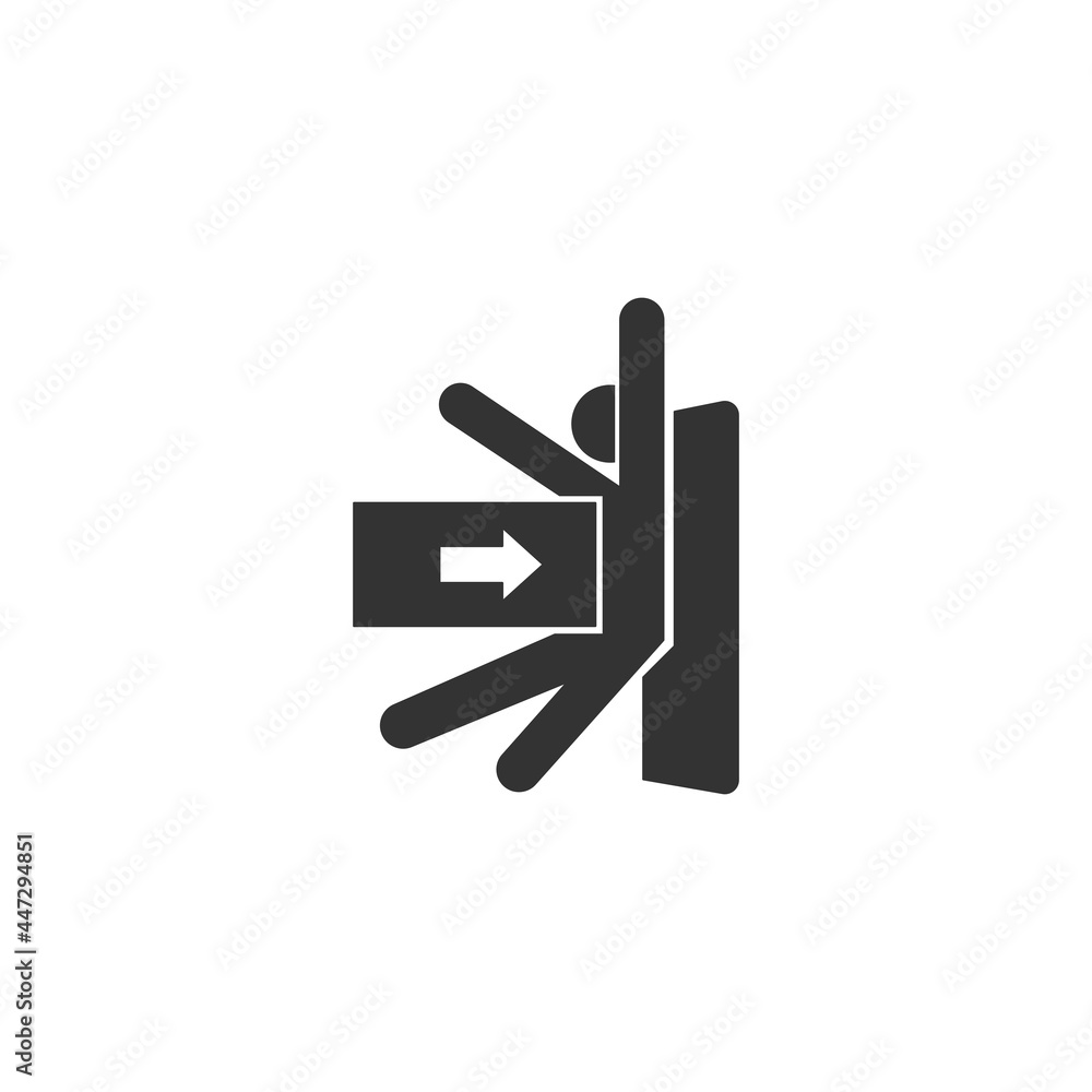 Body crush icon isolated on white background. Caution symbol modern, simple, vector, icon for website design, mobile app, ui. Vector Illustration Body crush icon isolated on white background. Caution symbol modern, simple, vector, icon for website design, mobile app, ui. Vector Illustration