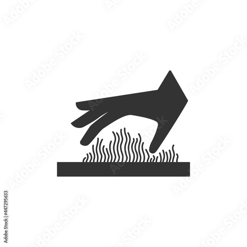 Hot surface icon isolated on white background. Warning symbol modern, simple, vector, icon for website design, mobile app, ui. Vector Illustration