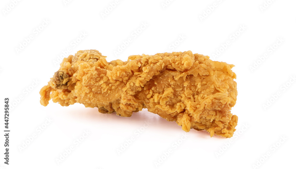 Fried chicken isolated white background Fried chicken isolated white background