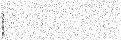 abstract binary background, circles pattern, simple background, black and white background