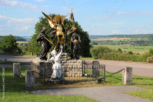 Vászonkép sainte-jeanne-d'arc basilica in domremy-la-pucelle in lorraine (france)