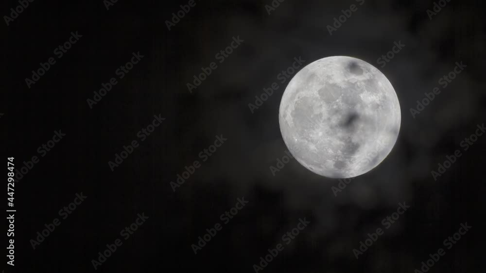 time lapse : view of full moon at night time lapse : view of full moon at night