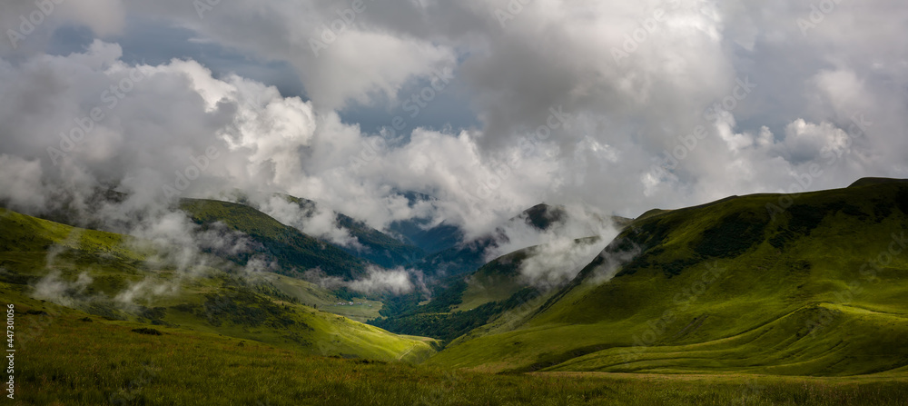 Incredible clouds in the Carpathian mountains, Ukraine.